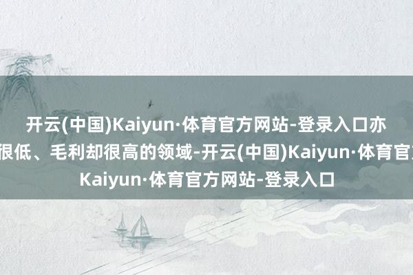 开云(中国)Kaiyun·体育官方网站-登录入口亦然一个准初学槛很低、毛利却很高的领域-开云(中国)Kaiyun·体育官方网站-登录入口