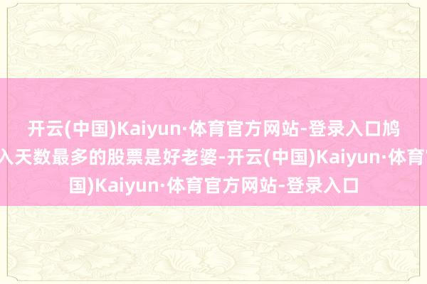 开云(中国)Kaiyun·体育官方网站-登录入口鸠集获主力资金净买入天数最多的股票是好老婆-开云(中国)Kaiyun·体育官方网站-登录入口
