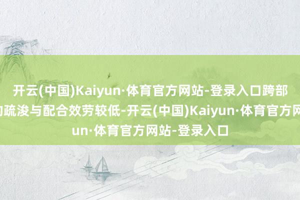 开云(中国)Kaiyun·体育官方网站-登录入口跨部门和跨团队的疏浚与配合效劳较低-开云(中国)Kaiyun·体育官方网站-登录入口