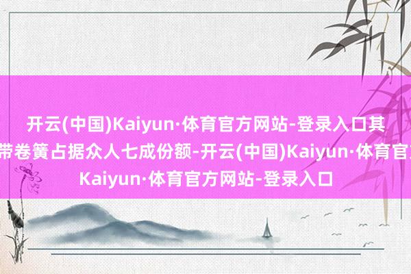 开云(中国)Kaiyun·体育官方网站-登录入口其出产的汽车安全带卷簧占据众人七成份额-开云(中国)Kaiyun·体育官方网站-登录入口