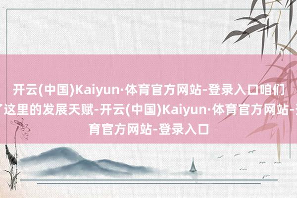 开云(中国)Kaiyun·体育官方网站-登录入口咱们是看中了这里的发展天赋-开云(中国)Kaiyun·体育官方网站-登录入口