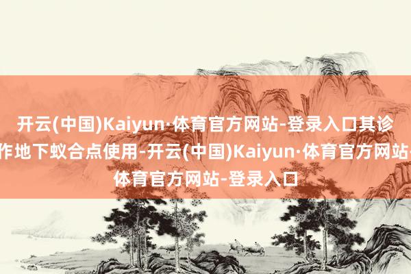 开云(中国)Kaiyun·体育官方网站-登录入口其诊长处期当作地下蚁合点使用-开云(中国)Kaiyun·体育官方网站-登录入口