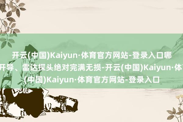 开云(中国)Kaiyun·体育官方网站-登录入口哪怕这颗卫星上的通信开导、雷达探头绝对完满无损-开云(中国)Kaiyun·体育官方网站-登录入口
