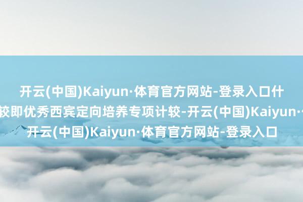 开云(中国)Kaiyun·体育官方网站-登录入口什么是优师计较？优师计较即优秀西宾定向培养专项计较-开云(中国)Kaiyun·体育官方网站-登录入口