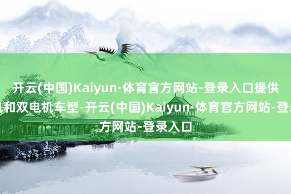 开云(中国)Kaiyun·体育官方网站-登录入口提供单电机和双电机车型-开云(中国)Kaiyun·体育官方网站-登录入口